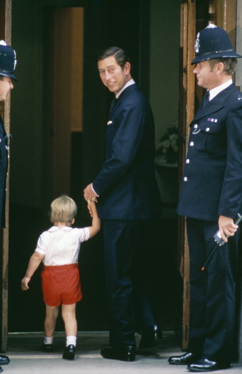 Prince William Meeting His Little Brother at the Hospital