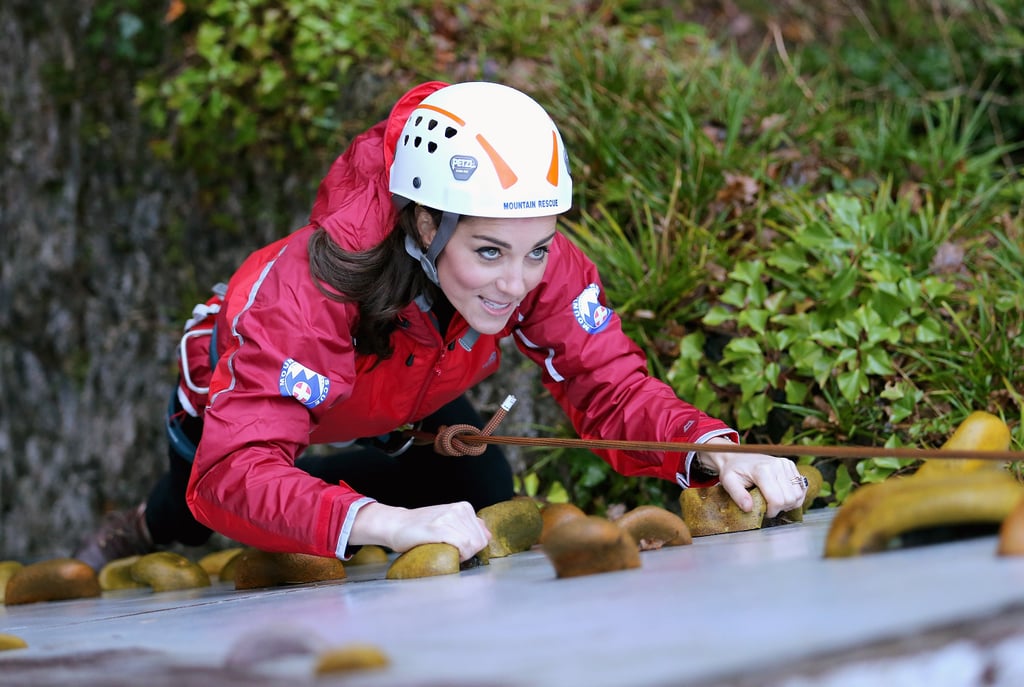 Kate Middleton Rock Climbing in the UK Photos