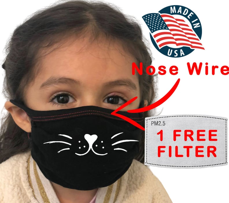 Kids Face Mask With Filter and Nose Wire For Age 3 to 12