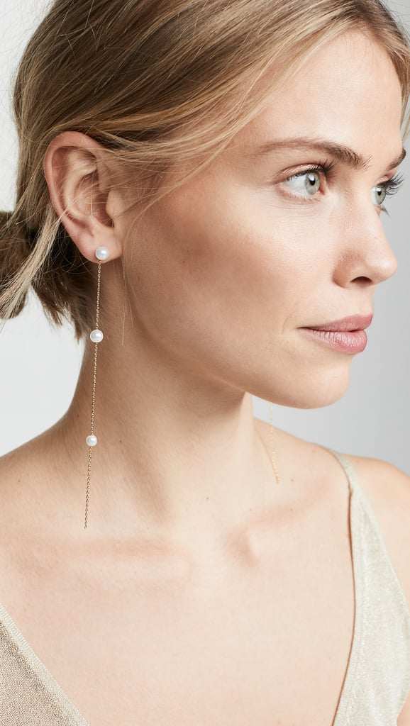 Theia Jewelry Emma Pearl Drizzle Drop Earrings