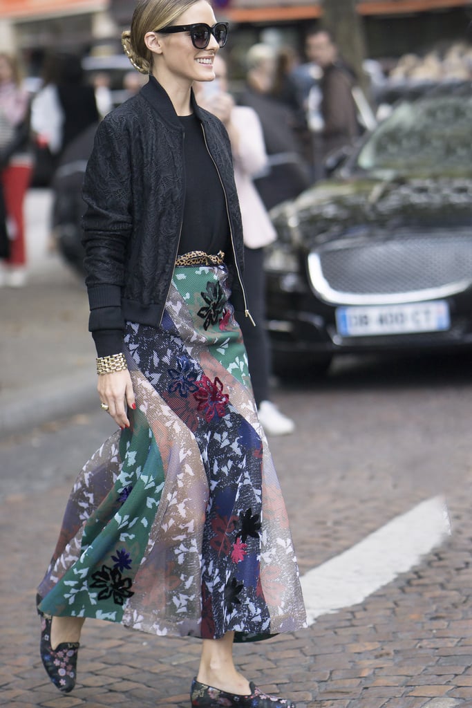 Olivia Palermo wearing Roland Mouret at Paris Fashion Week