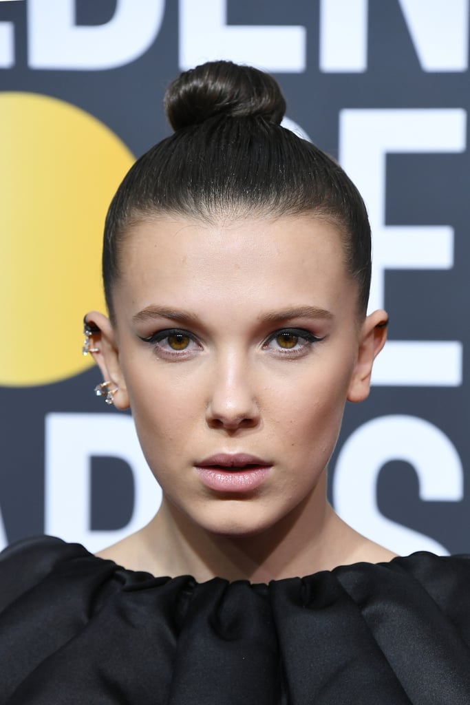 Millie Bobby Brown Hair at the 2018 Golden Globes