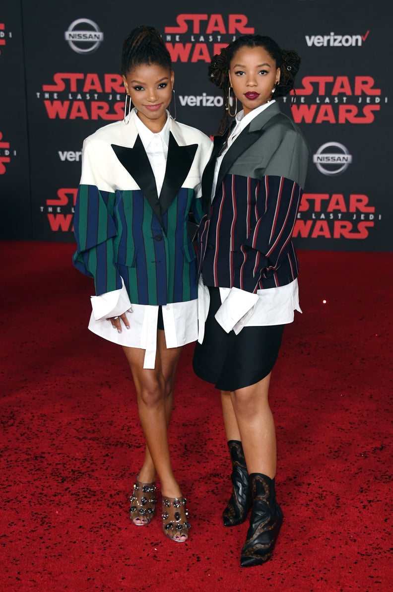 Chloe x Halle Wearing Louis Vuitton at the Star Wars: The Last Jedi Premiere