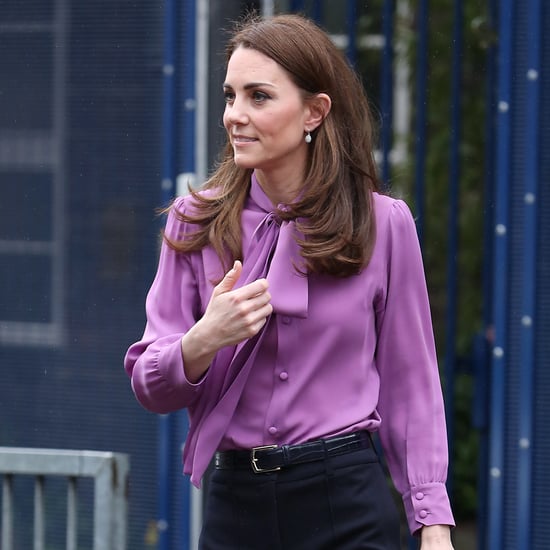 Is Kate Middleton Wearing Her Purple Gucci Blouse Backward?