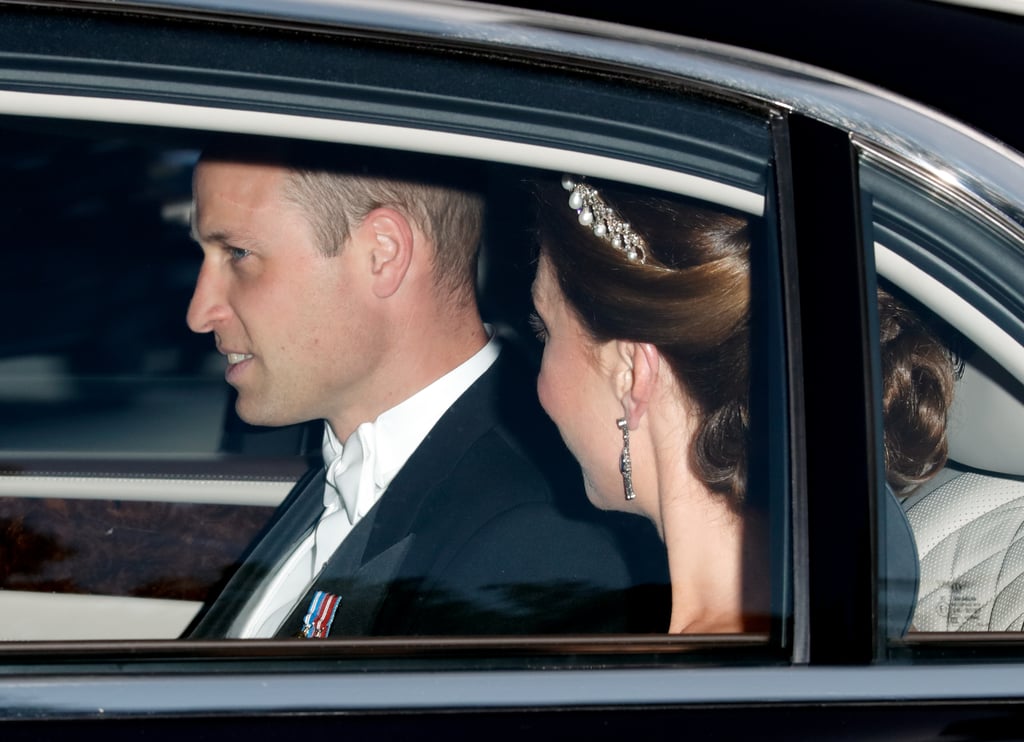 The Duke and Duchess of Cambridge Arriving at the State Banquet
