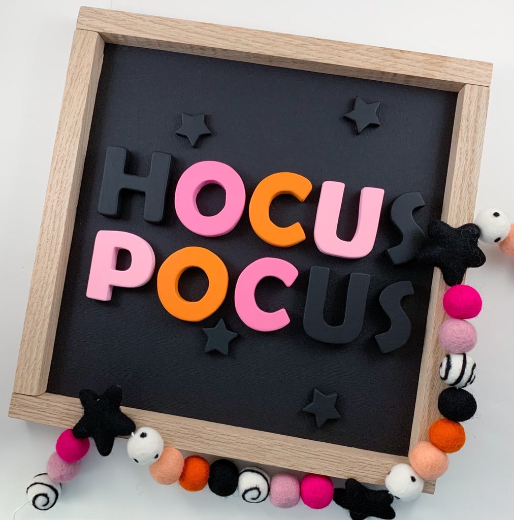 Hocus Pocus Pink Halloween Wall Decor
