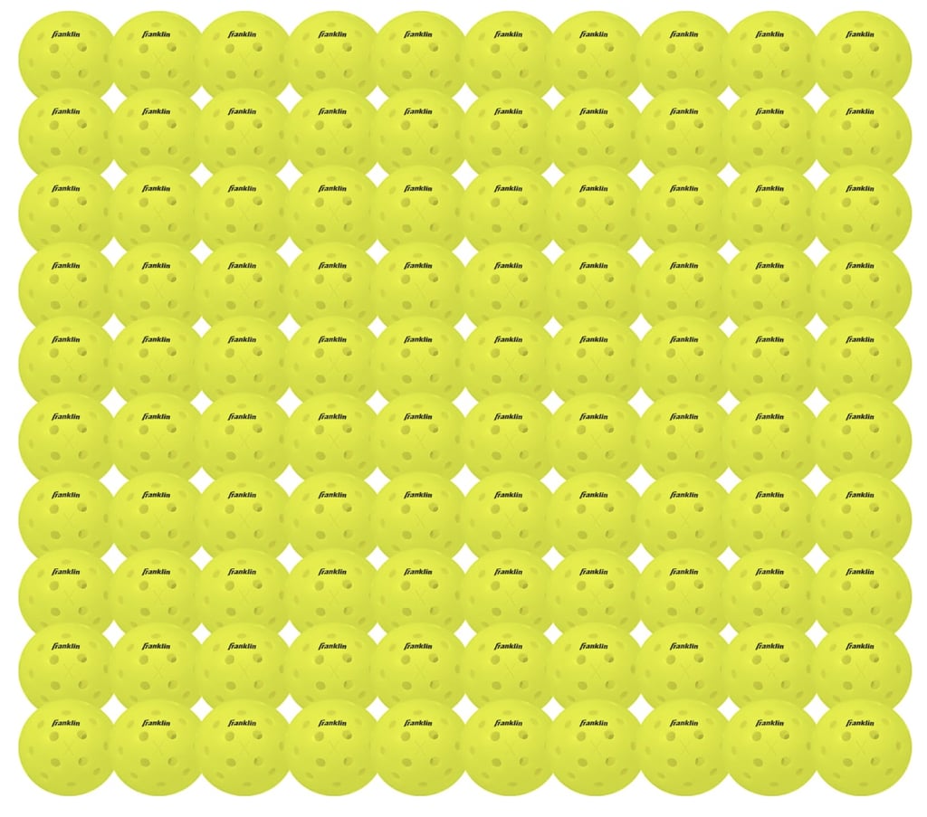 Franklin Sports Outdoor X-40 Pickleball Balls, 100 Count ($205, originally $230)
If you're a fan of pickleball, you know pickleball equipment can be expensive. This bulk pack of 100 balls is a great deal to keep you fully prepared for every game. Plus, this brand is approved by USA Pickleball (USAPA), so the balls work well for both advanced and beginner players.