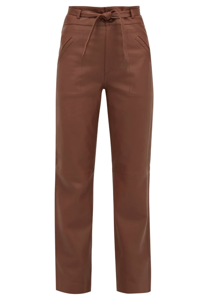 Sea Lidia high-rise leather trousers