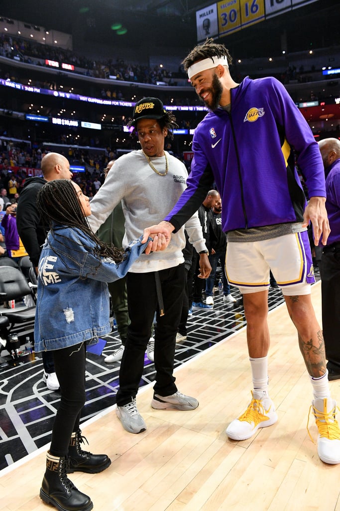 Blue Ivy Wore Fendi Boots to the Lakers Game With JAY-Z