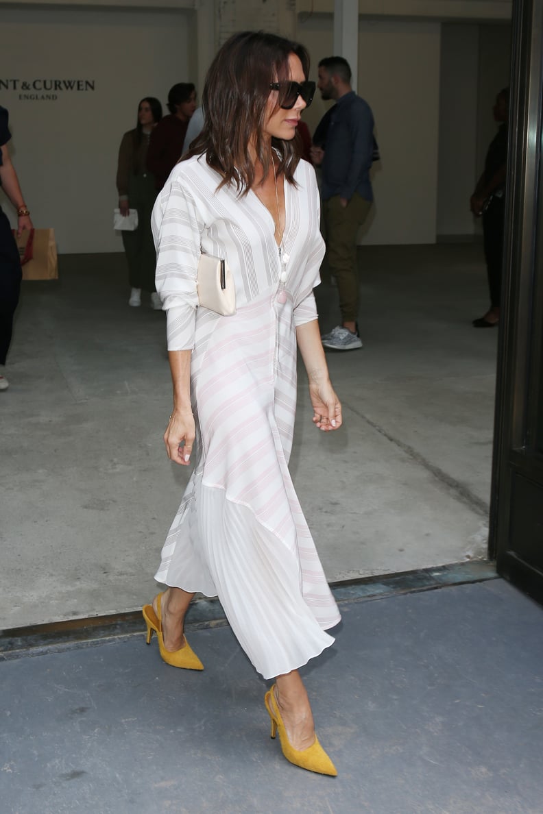 Victoria Beckham Deciding Between Heels on Instagram | POPSUGAR Fashion