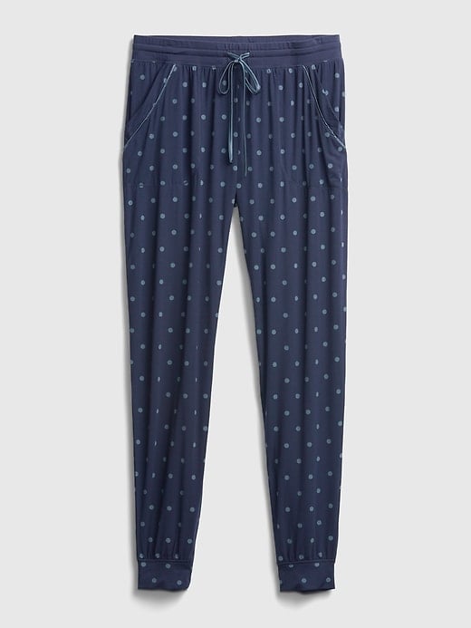 gap print joggers in modal