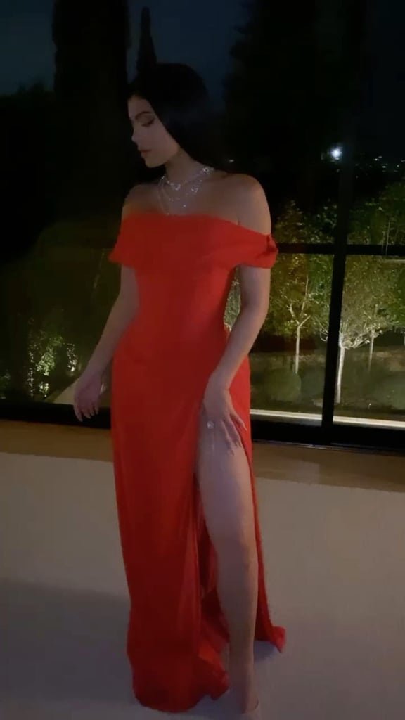 Kylie Jenner's Red Oscars Afterparty Dress Is So Sexy