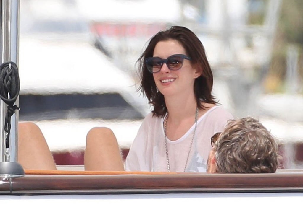 Anne Hathaway and Adam Shulman Spain Vacation August 2015