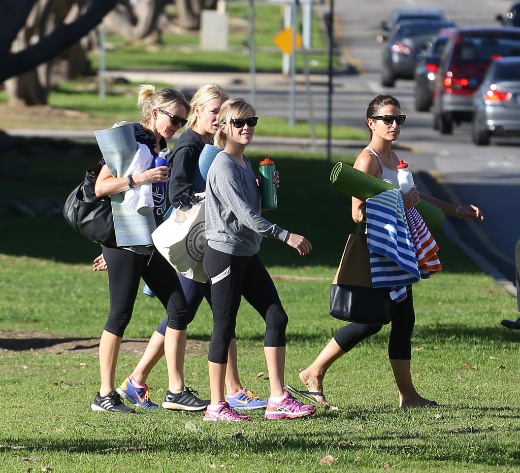 Reese Witherspoon and Naomi Watts at Yoga