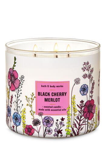 Black Cherry Merlot 3-Wick Candle