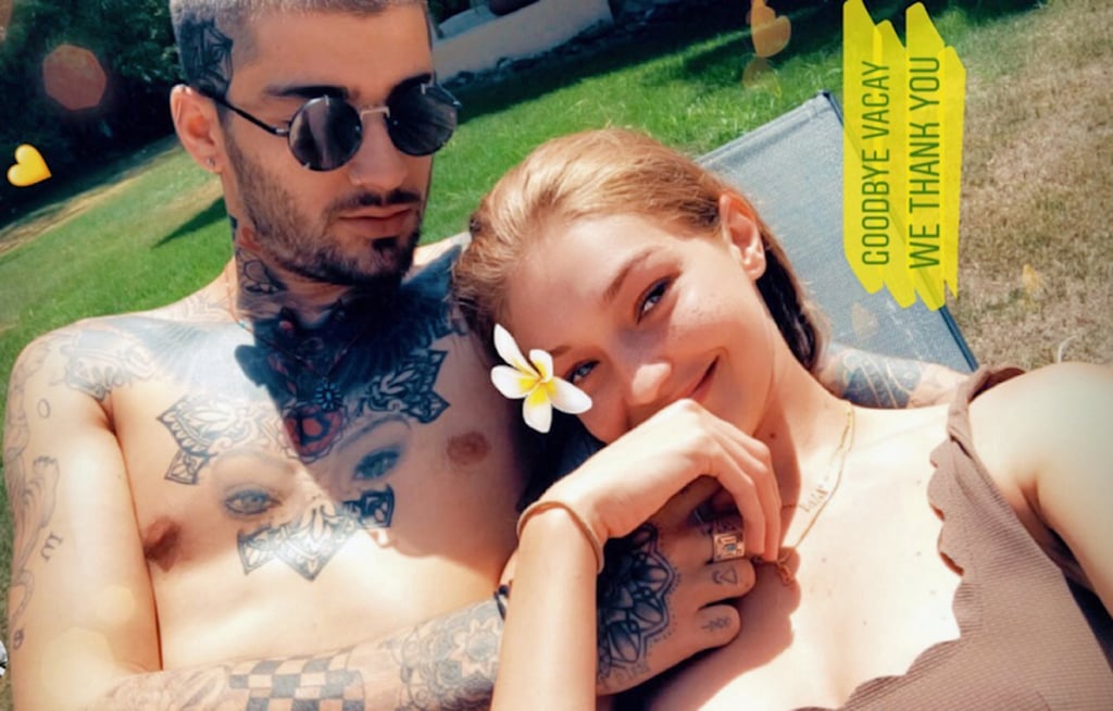 Gigi Hadid Brown Bikini With Zayn Malik 2018