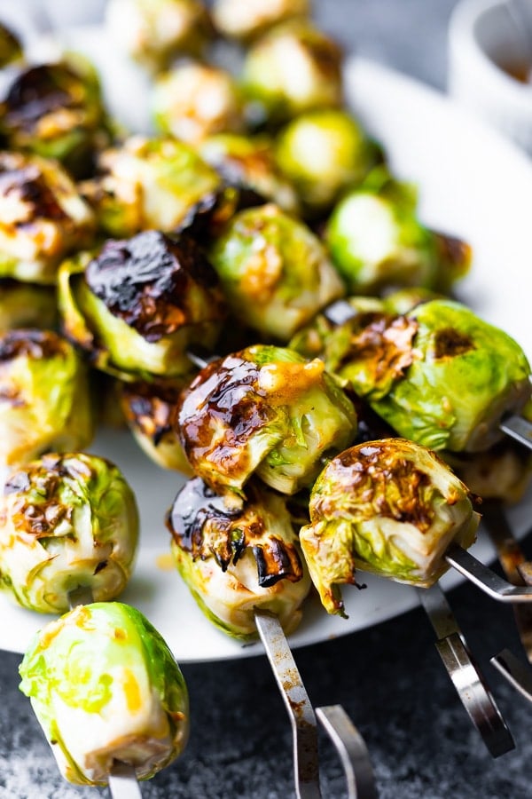 Grilled Brussels Sprouts With Garlic Butter