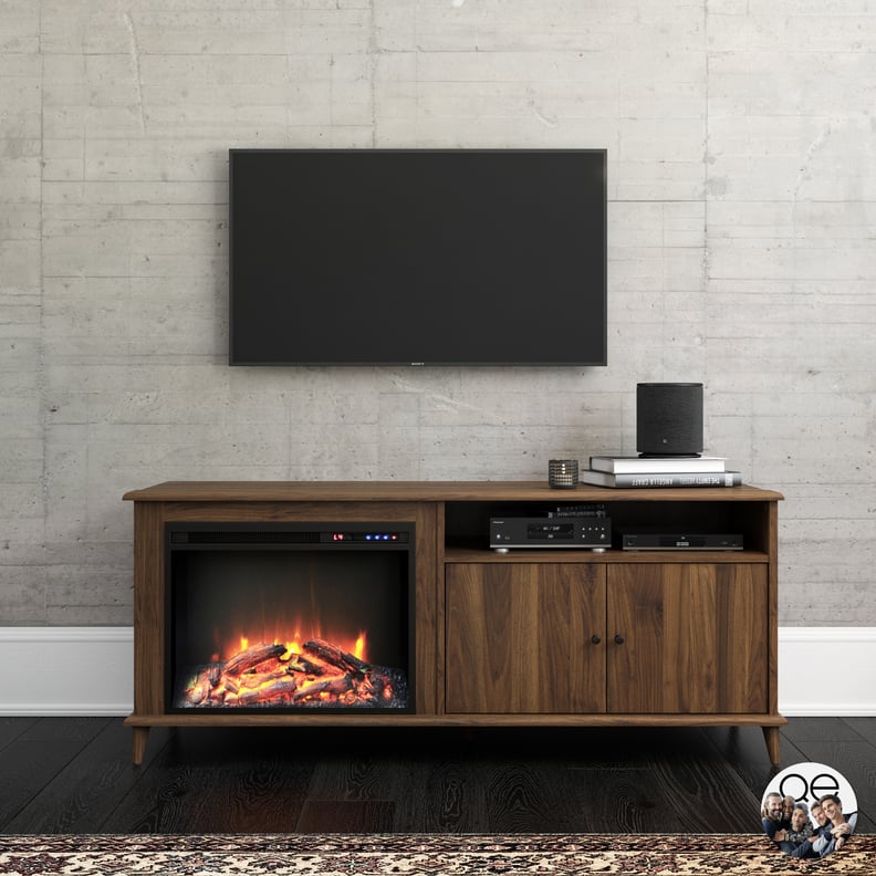 Queer Eye Farnsworth Mid-Century Fireplace TV Stand