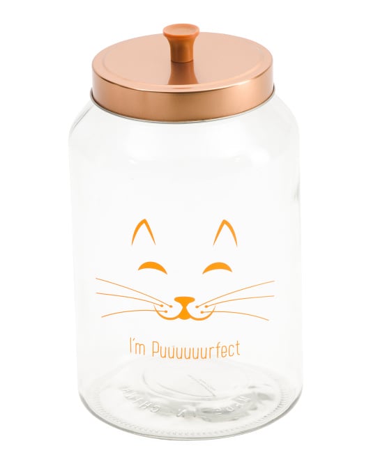 I'm Puuurfect Glass Treat Jar Best Organisation Products From TJ Maxx POPSUGAR UK Parenting