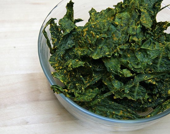 Cheesy Curry Kale Chips