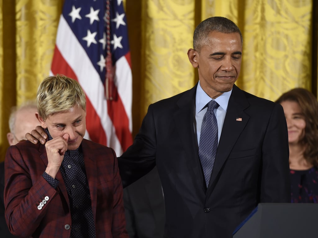 Ellen DeGeneres Presidential Medal of Freedom Ceremony 2016