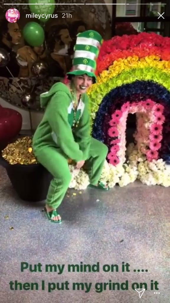 Miley Cyrus and Liam Hemsworth on St. Patrick's Day 2018