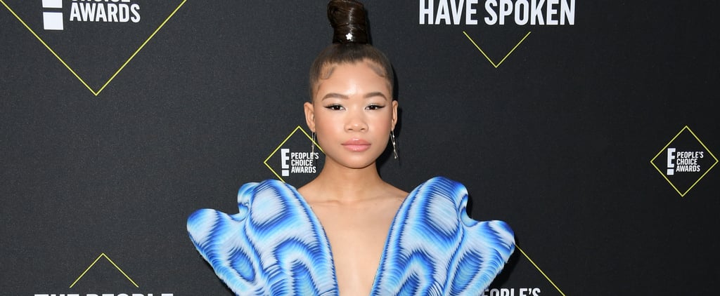 Storm Reid's Electric Blue Minidress By Iris Van Herpen