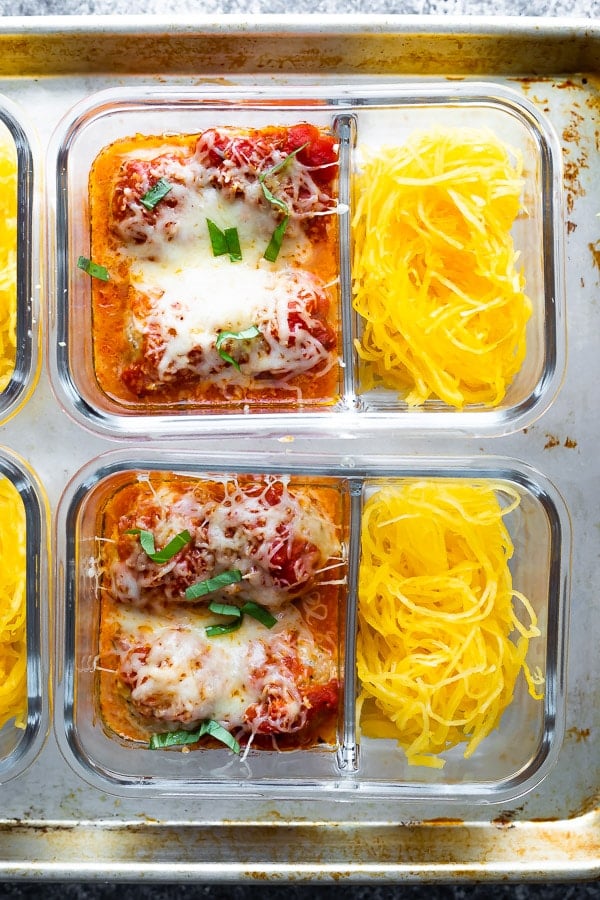 Baked Meatballs With Spaghetti Squash