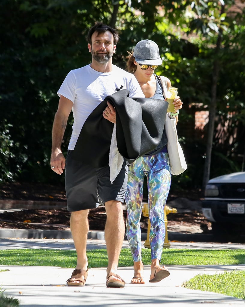 Alessandra Ambrosio and Fiance Go to Yoga October 2015