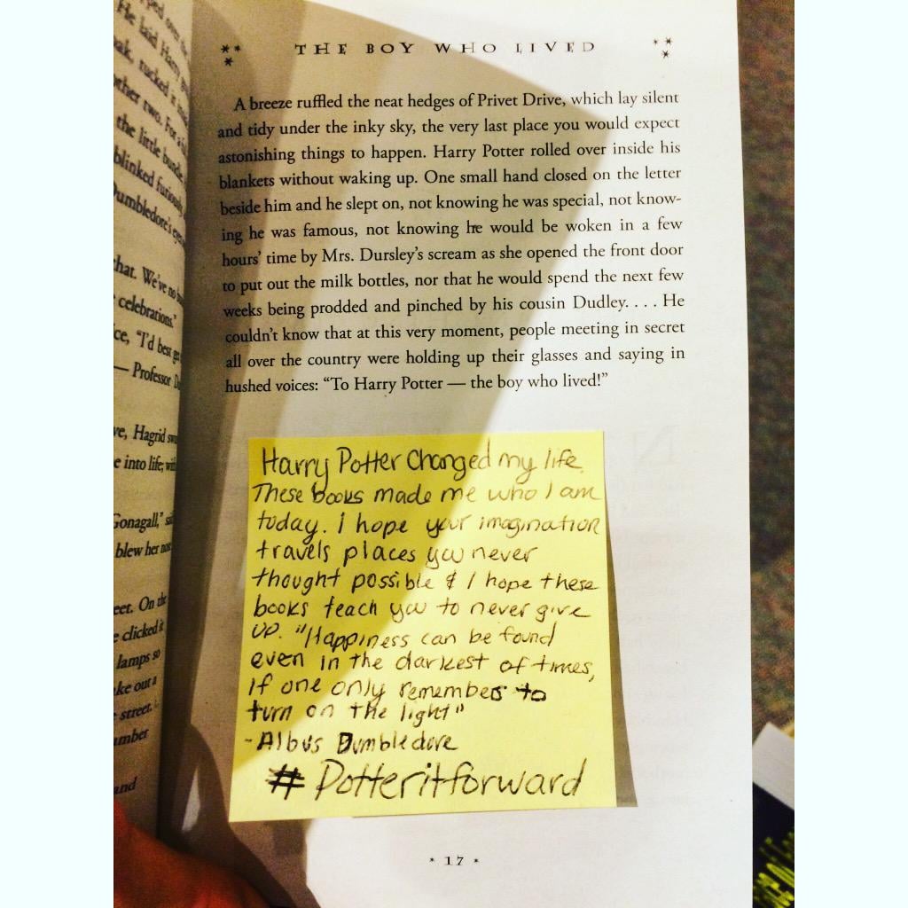 "I hope these books teach you to never give up."