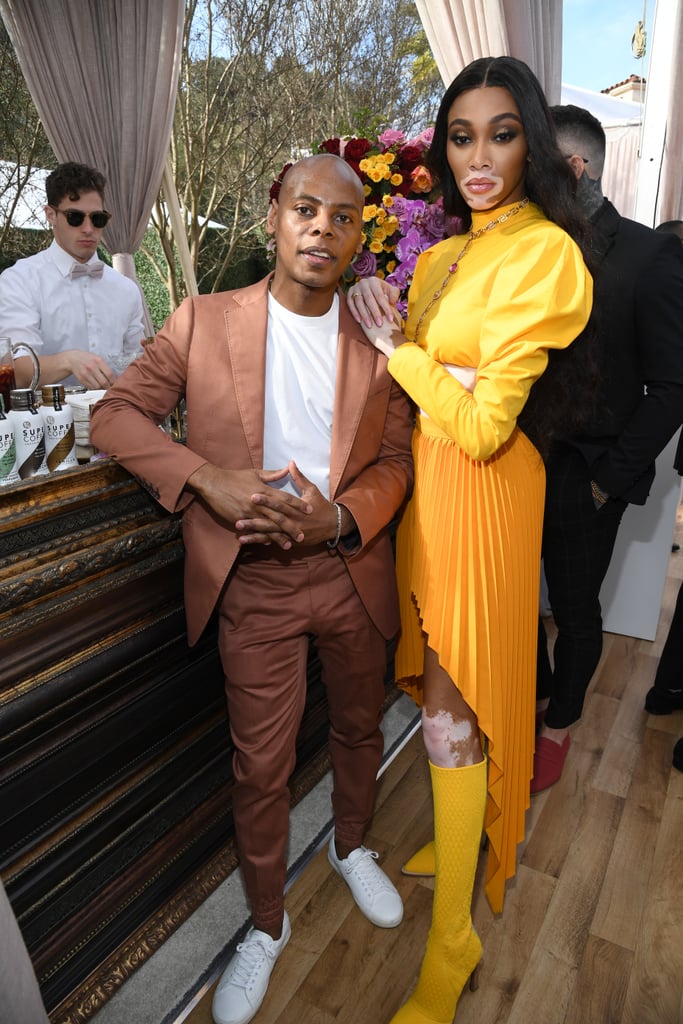 Tyran Smith and Winnie Harlow  at the 2020 Roc Nation Brunch in LA