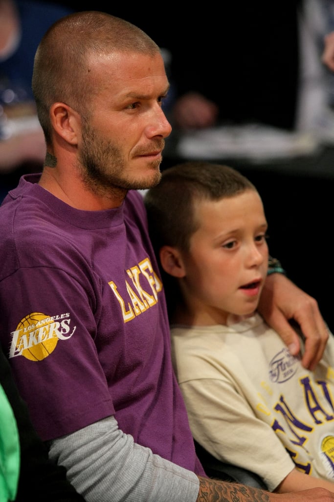 David and Brooklyn Beckham Pictures