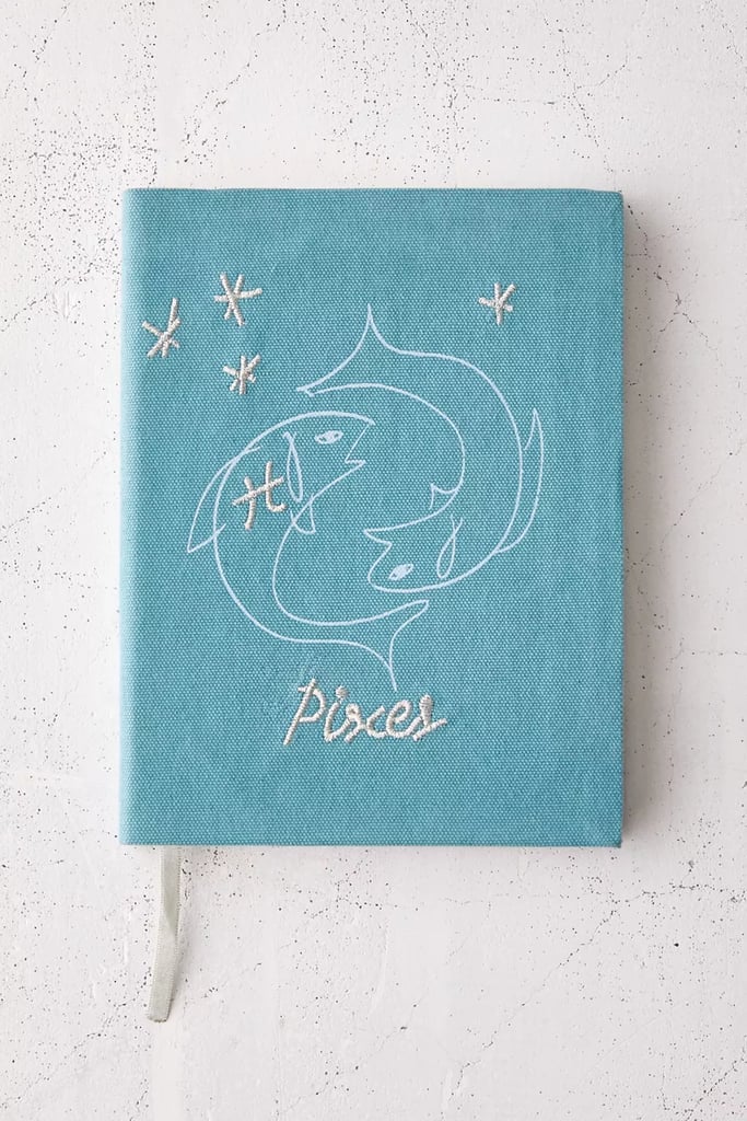 For Self-Reflection: Zodiac Embroidered Journal