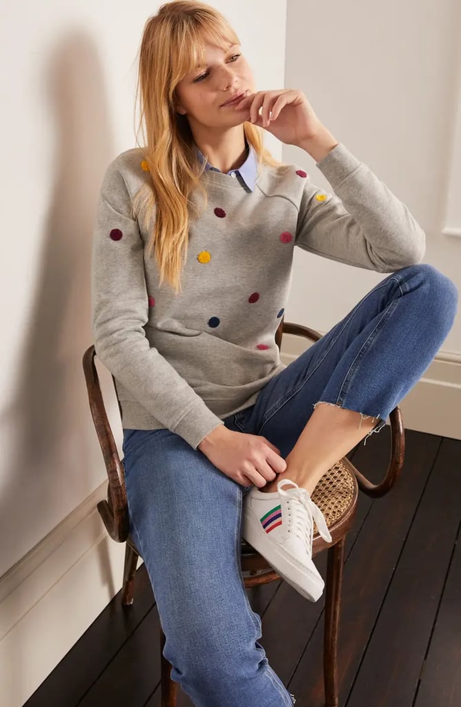 Boden Stretch Cotton Sweatshirt