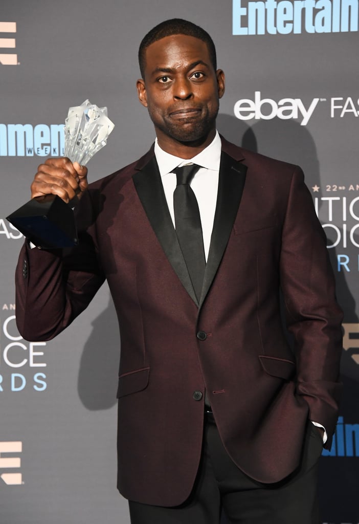 Sterling K. Brown at the 2017 Critics&rsquo; Choice Awards | POPSUGAR Celebrity