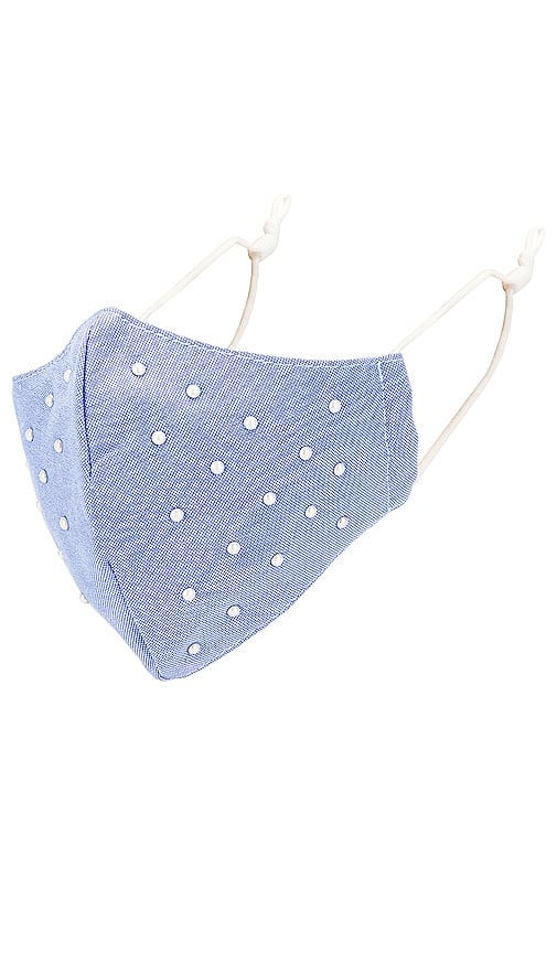 Lele Sadoughi Face Mask in Oxford Lilac