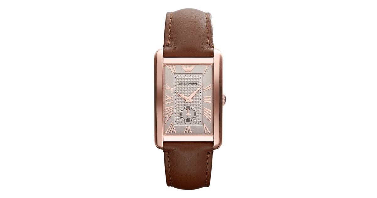 Emporio Armani Rectangular Face Watch ($245) | Consider This the Sweetest  Outfit to Transition Into Spring | POPSUGAR Fashion Photo 7
