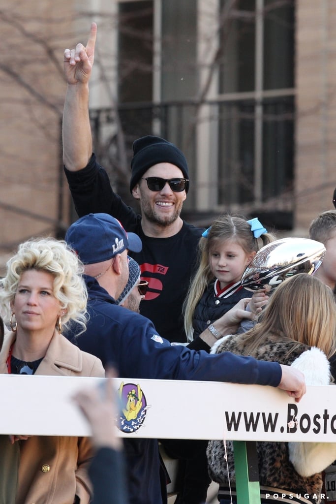 Tom Brady and His Family at 2019 Super Bowl Parade | POPSUGAR Celebrity Photo 13