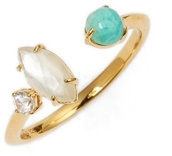 Nadri Semiprecious Stone Open Ring ($45)