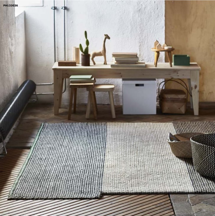 This flatwoven rug is a classic — and reasonably priced at 129, New