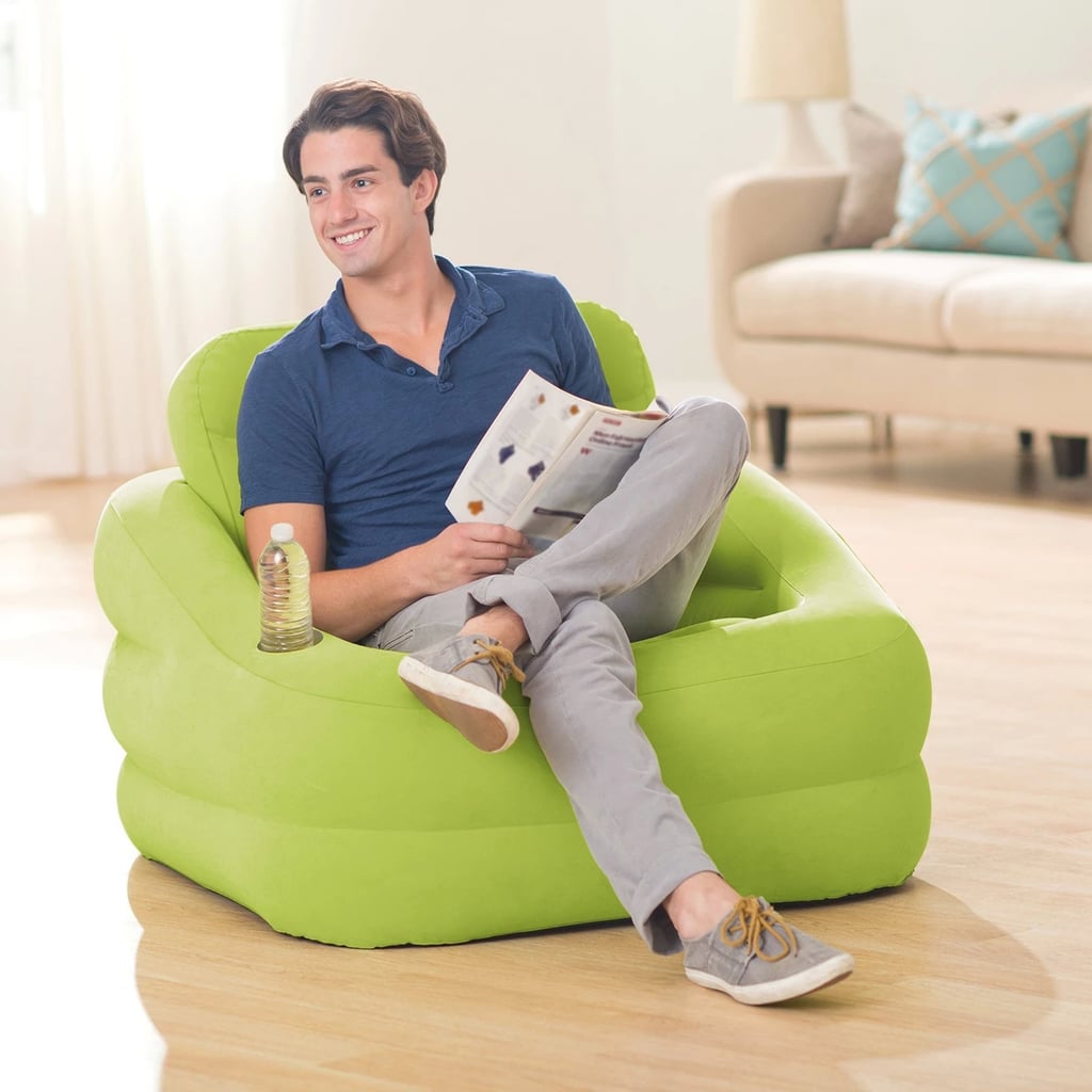 Intex Inflatable Indoor Or Outdoor Accent Chair With Cup Holder