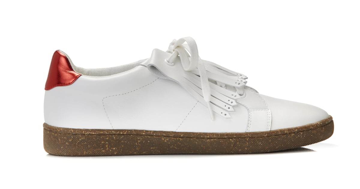 Fringed Leather Sneakers ($80) | Karlie Kloss Mango Campaign April 2016 ...