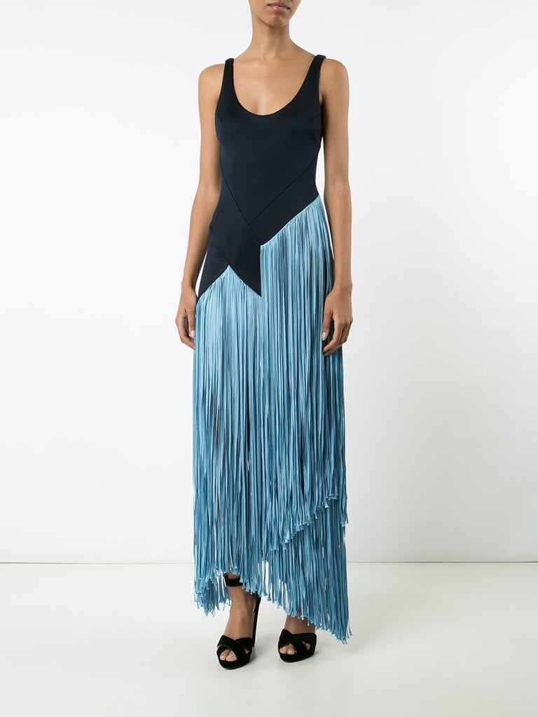 Galvan Fringed Long Dress