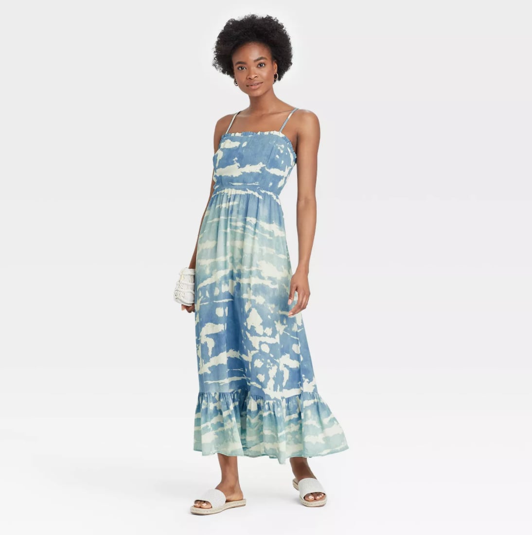 Knox Rose Sleeveless Tiered Dress in Blue, For the Days I Feel Like Being  Comfy, I Wear This $35 Target Dress