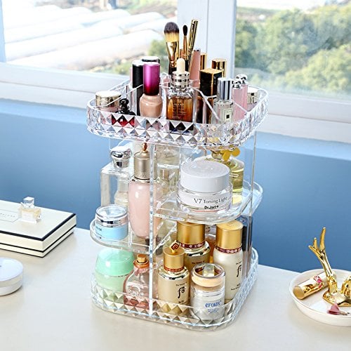 Clear Makeup Organizer Tray
