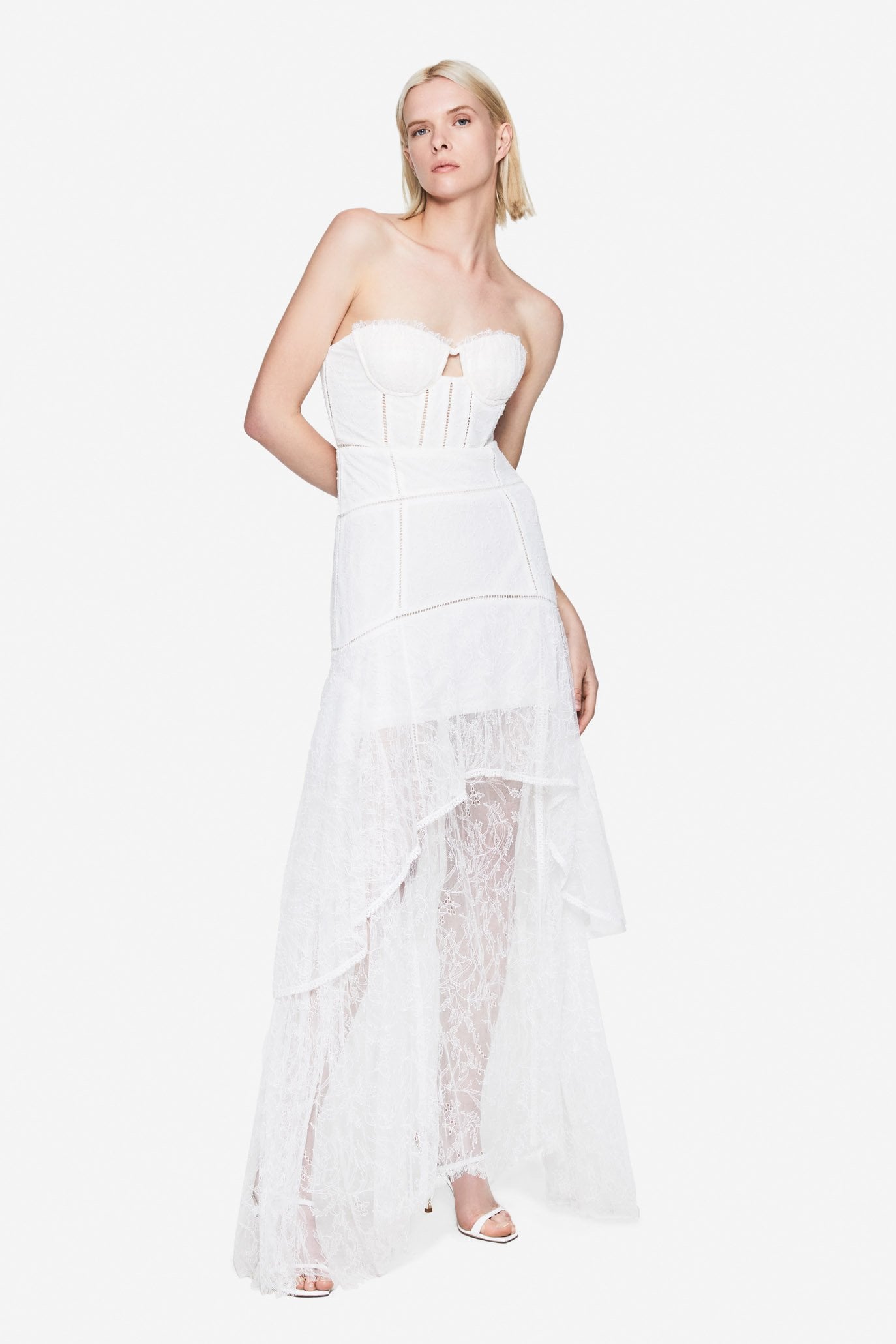 Jonathan simkhai strapless bustier asymmetric dress sales