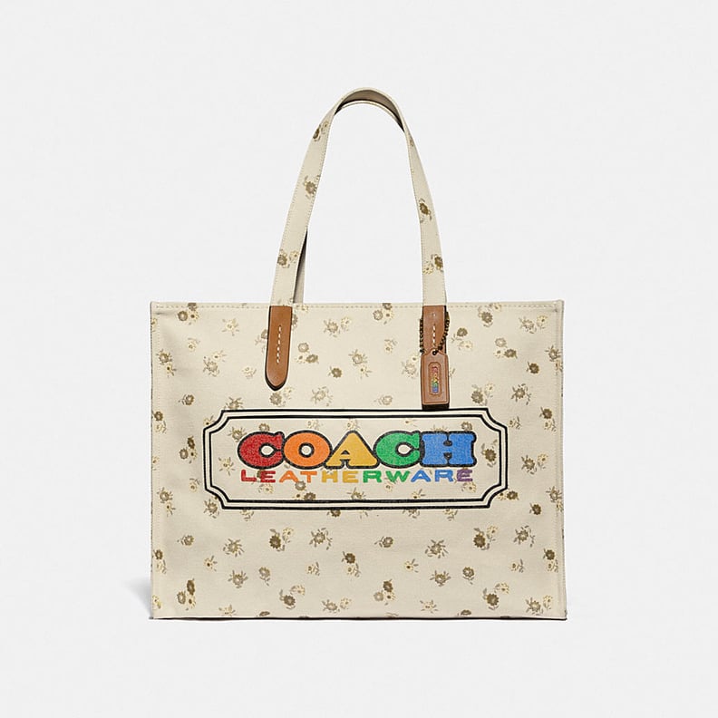 Coach Tote With Rainbow Coach Badge