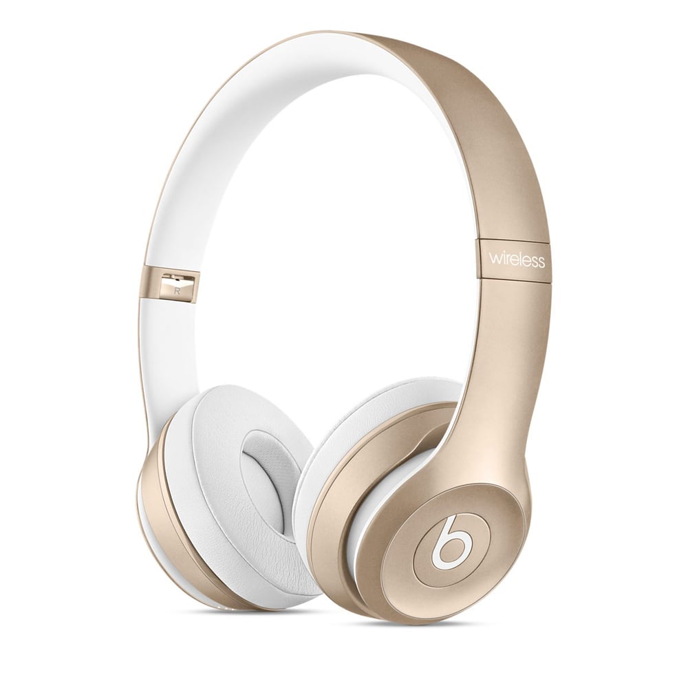"These are the prettiest headphones around, not to mention wireless! I would give these to anyone, from my little brothers or to any of my friends who are always on the go."  
Beats by Dr.Dre Solo 2 On-Ear Wireless Headphone in Gold ($300)