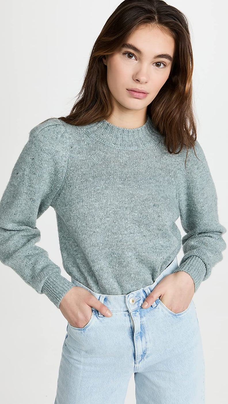 A Shoulder-Pad Sweater: Faherty Boone Sweater