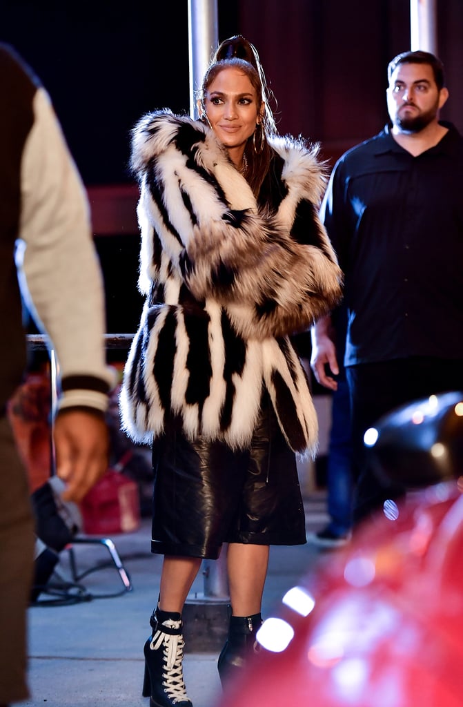 Jennifer Lopez on Set of Music Video August 2017